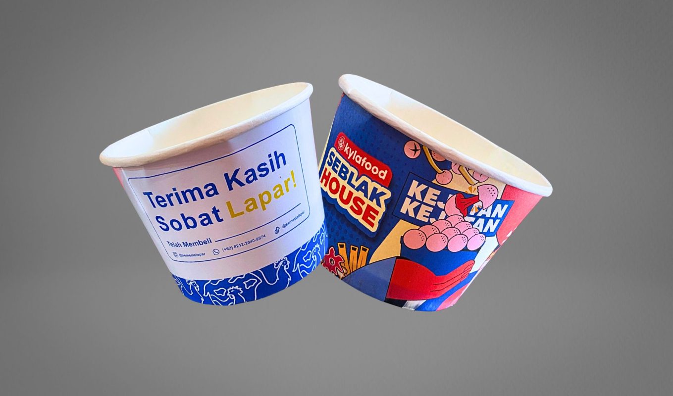 paper bowl custom Bandung untuk usaha makanan
