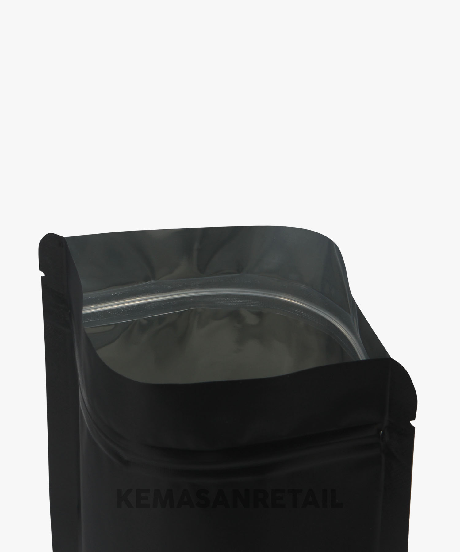 Kemasan Standing Pouch Zipper Hitam Doff 13x20 250gr HX - Image 4