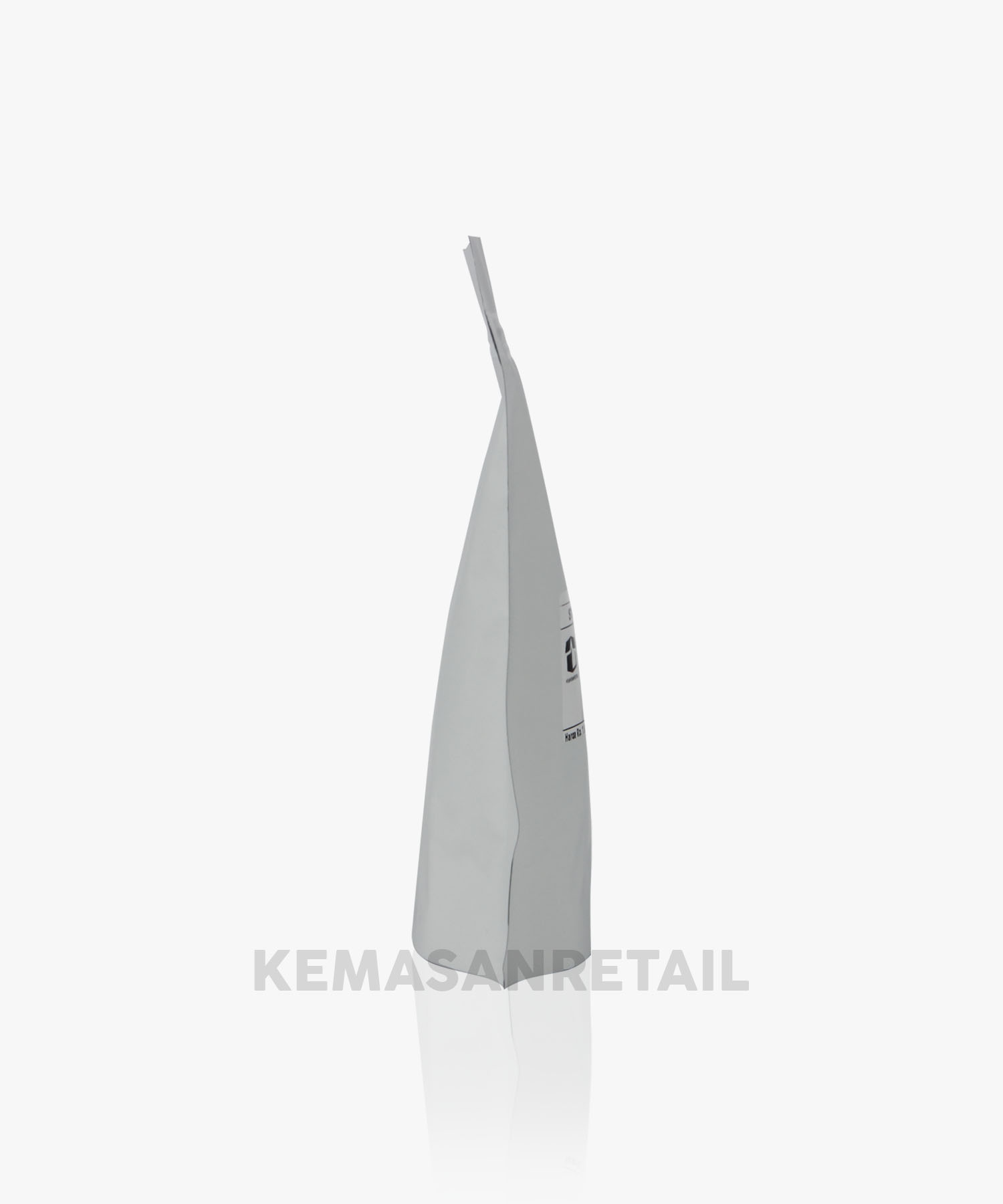 Kemasan Standing Pouch Zipper Putih Doff 14x23 500gr HX - Image 3