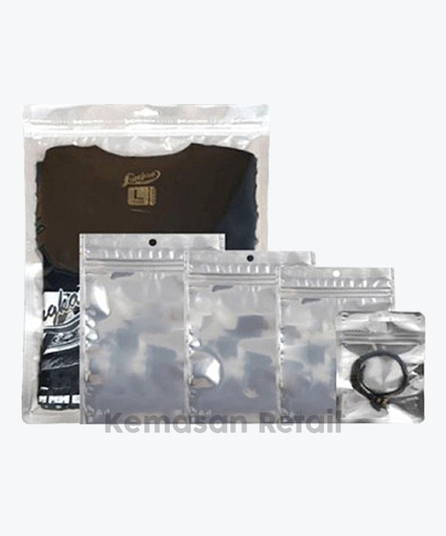 Kemasan Kantong Sachet Bag Transmet Kombinasi Zipper 28x40 4000gr - Image 2