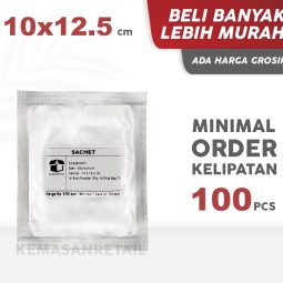 Kemasan Kantong Sachet Bag Aluminium Foil Silver 10x12.5