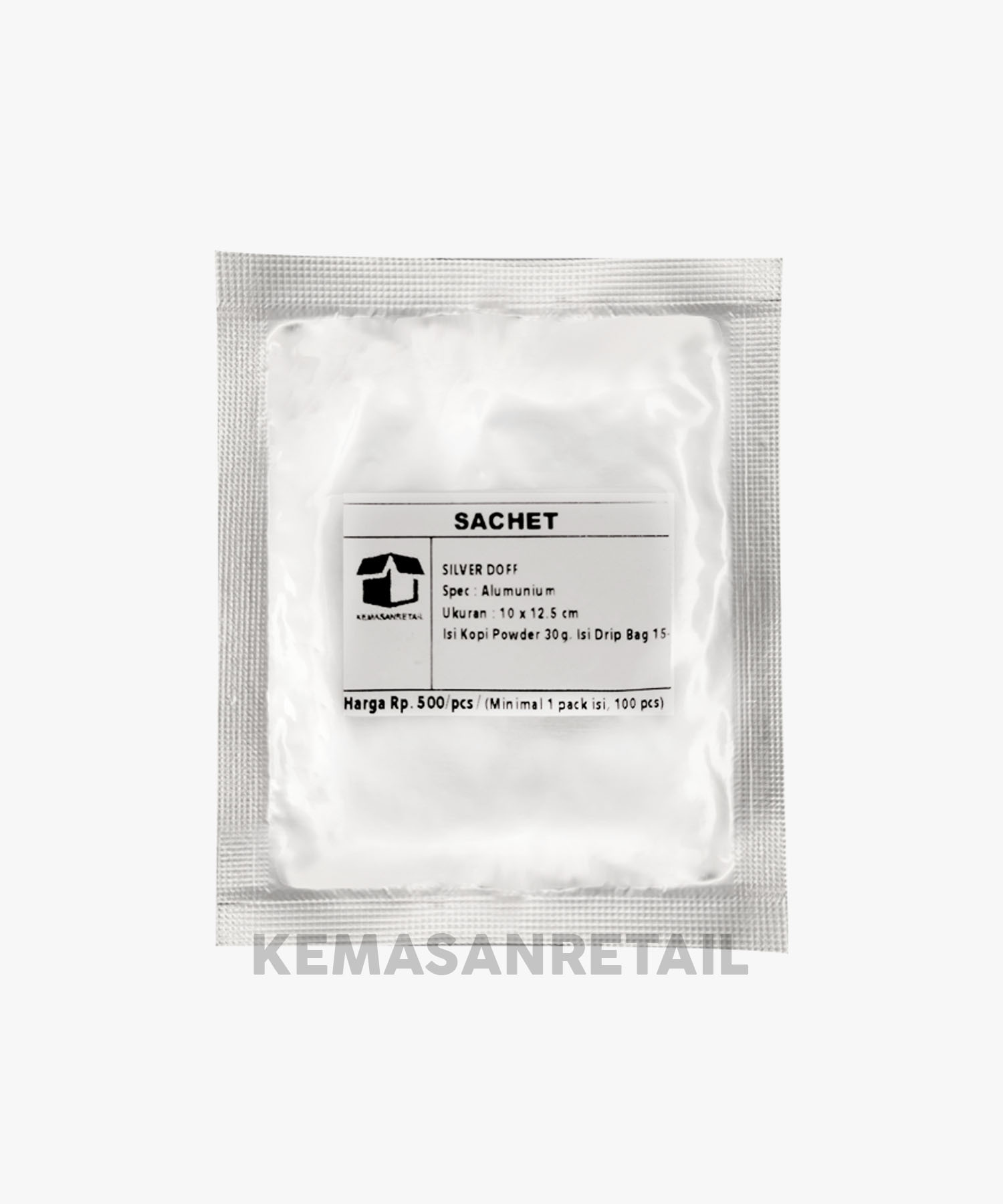 Kemasan Kantong Sachet Bag Aluminium Foil Silver 10x12.5 - Image 2