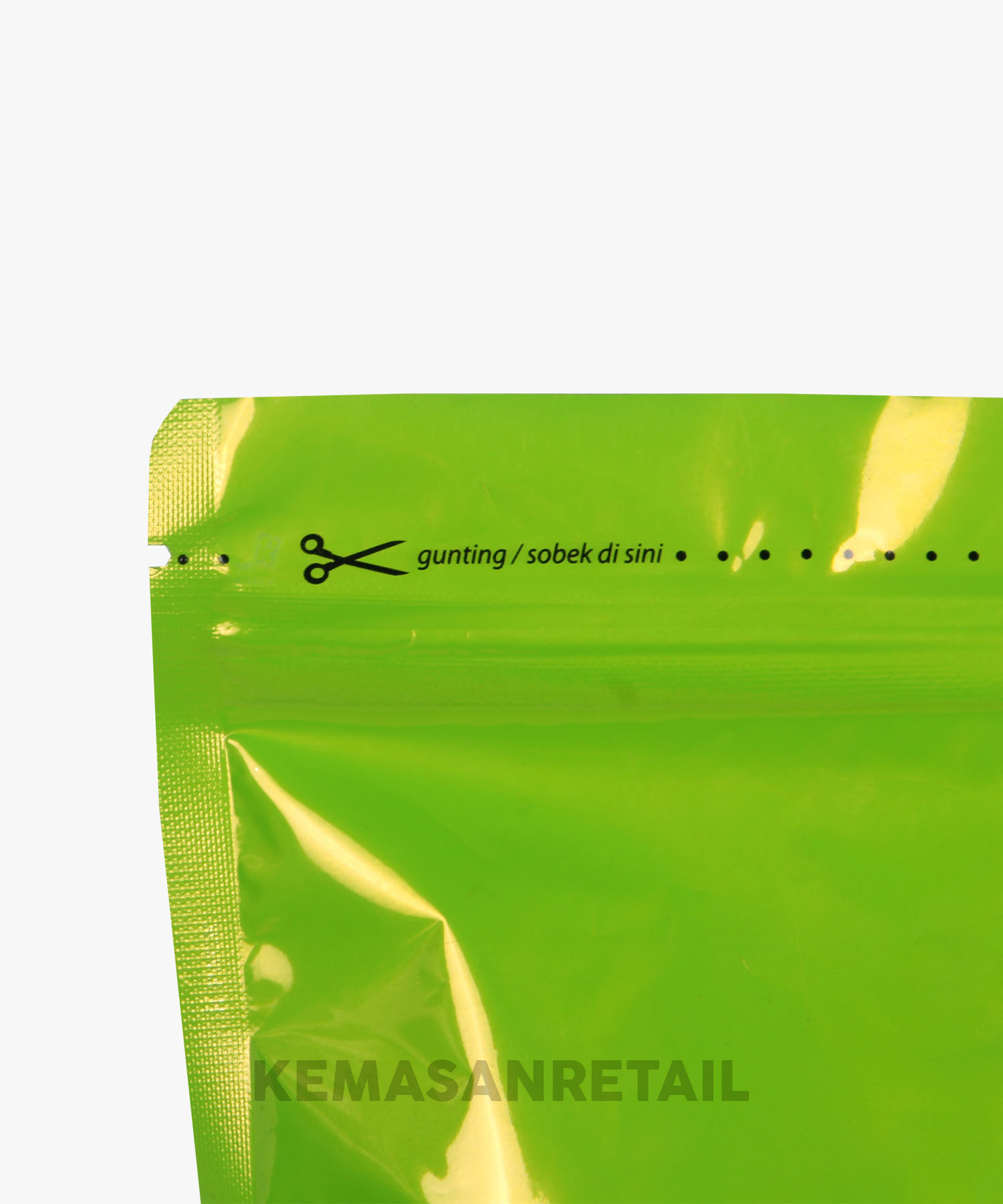 Kemasan Standing Pouch Transmet Kombinasi Zip Hijau 18X29 1100gr - Image 5
