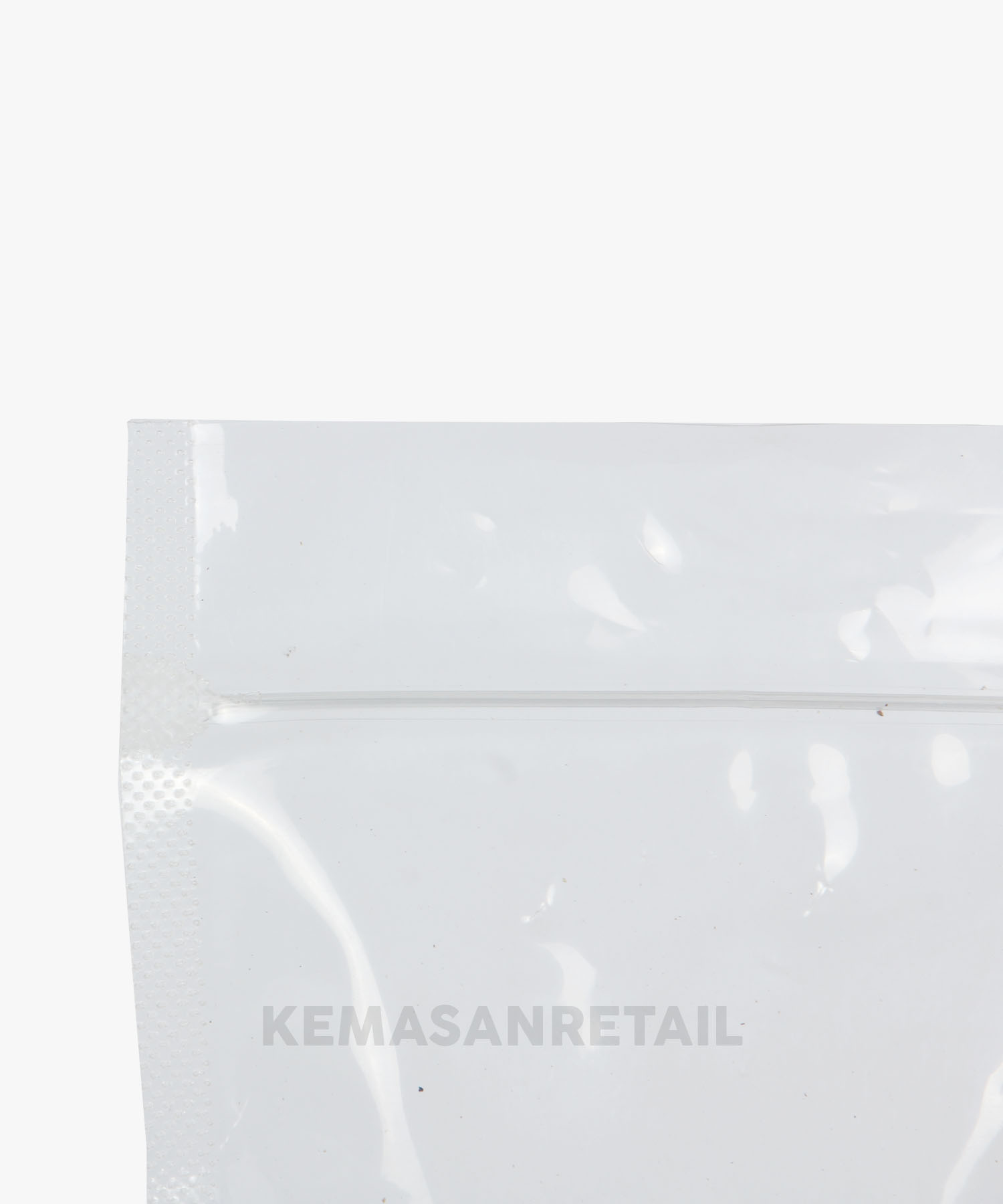 Kemasan Standing Pouch STP Klip Zipper PP Bening Double Seal 14x22 500g - Image 5
