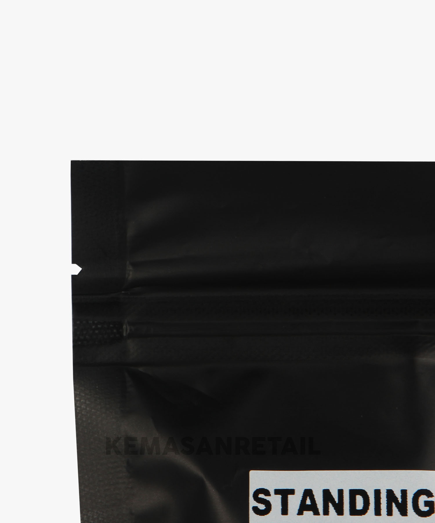 Kemasan Standing Pouch Window Zipper Hitam Doff 14x22 500gr - Image 5
