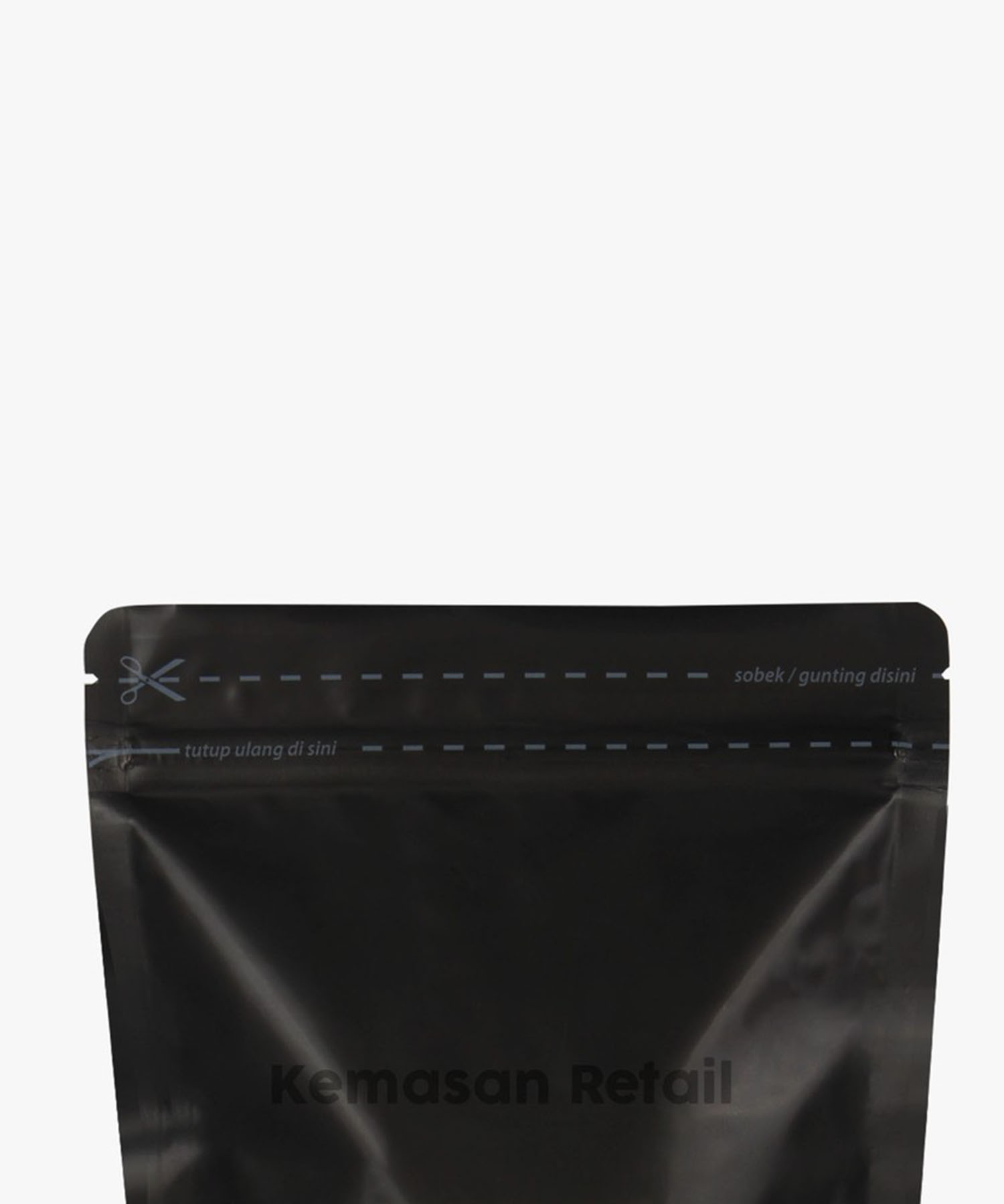 Kemasan Standing Pouch Alumunium Hitam Doff Zipper 18x29cm 1000gr PC - Image 5