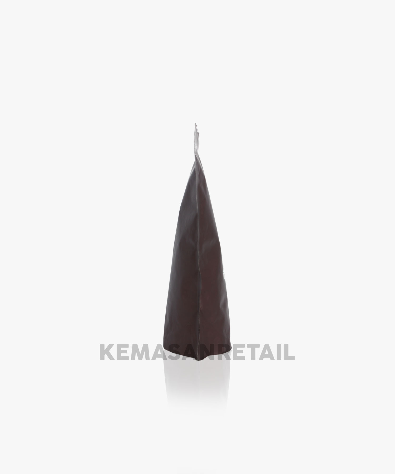 Kemasan Standing Pouch Aluminium Coklat Doff Zipper 12x20 100g - Image 3