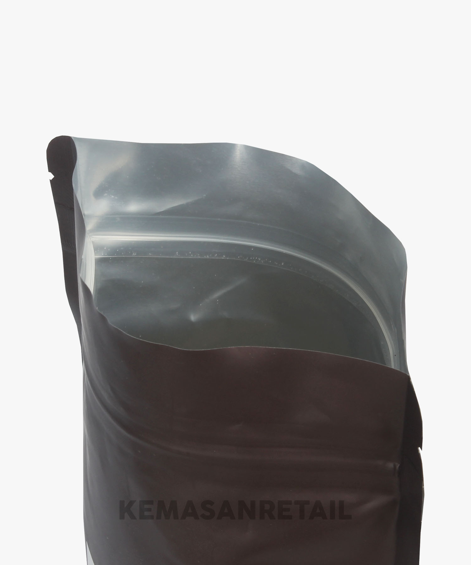 Kemasan Standing Pouch Aluminium Coklat Doff Zipper 12x20 100g - Image 4
