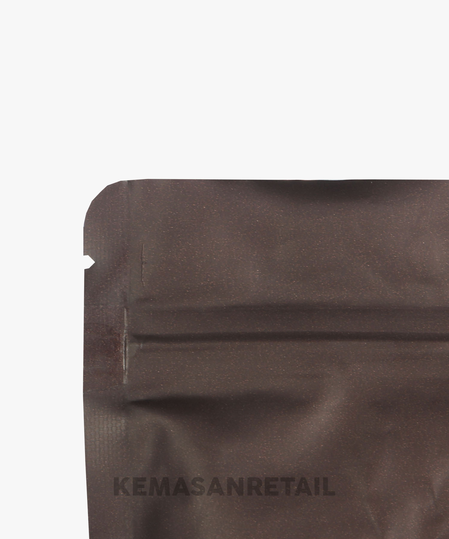 Kemasan Standing Pouch Aluminium Coklat Doff Zipper 12x20 100g - Image 5