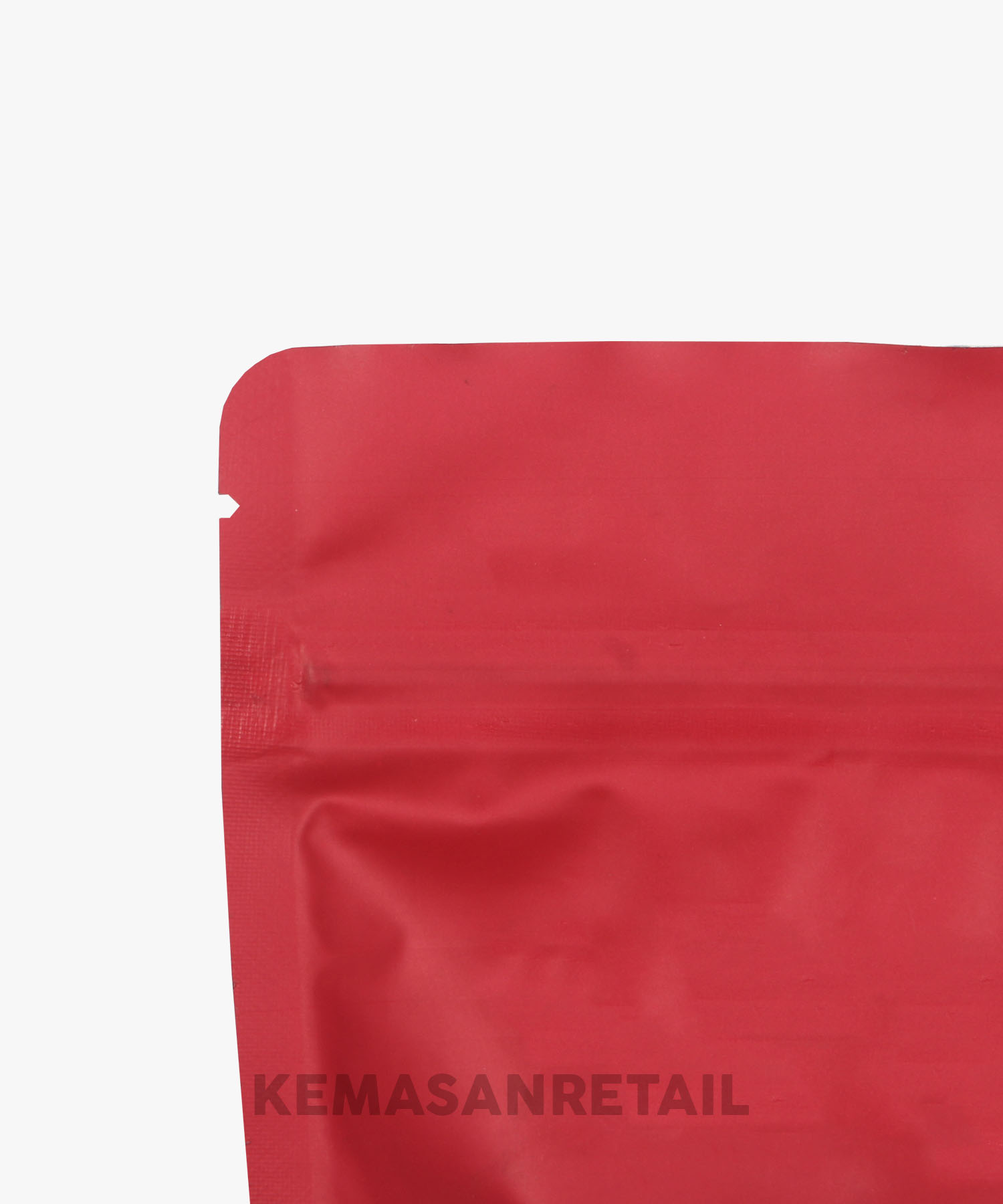 Kemasan Standing Pouch Aluminium Merah Doff Zipper 12x20 100g - Image 5