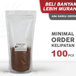 Kemasan Standing Pouch Transparan Bening Doff 16x32 1000gr