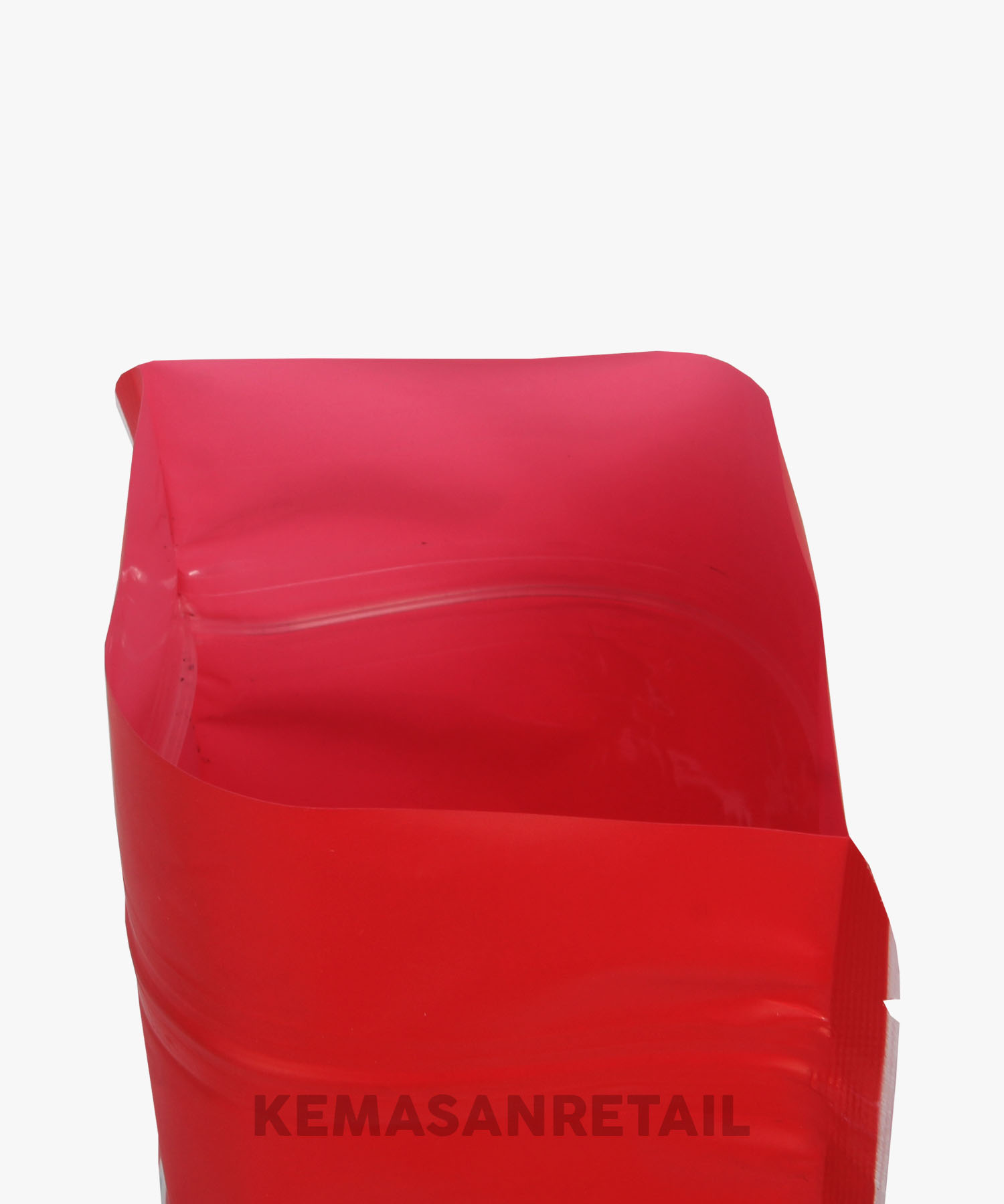 Kemasan Standing Pouch Zipper Window Merah Doff 13x20 250g - Image 4