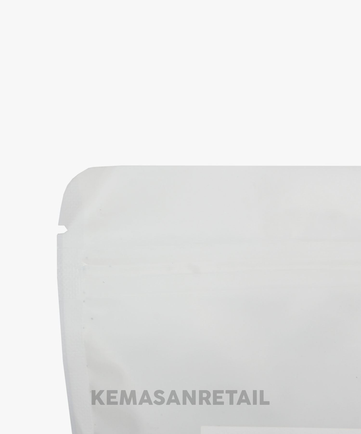 Kemasan Standing Pouch Zipper Window Putih Doff 13x20 250g - Image 5