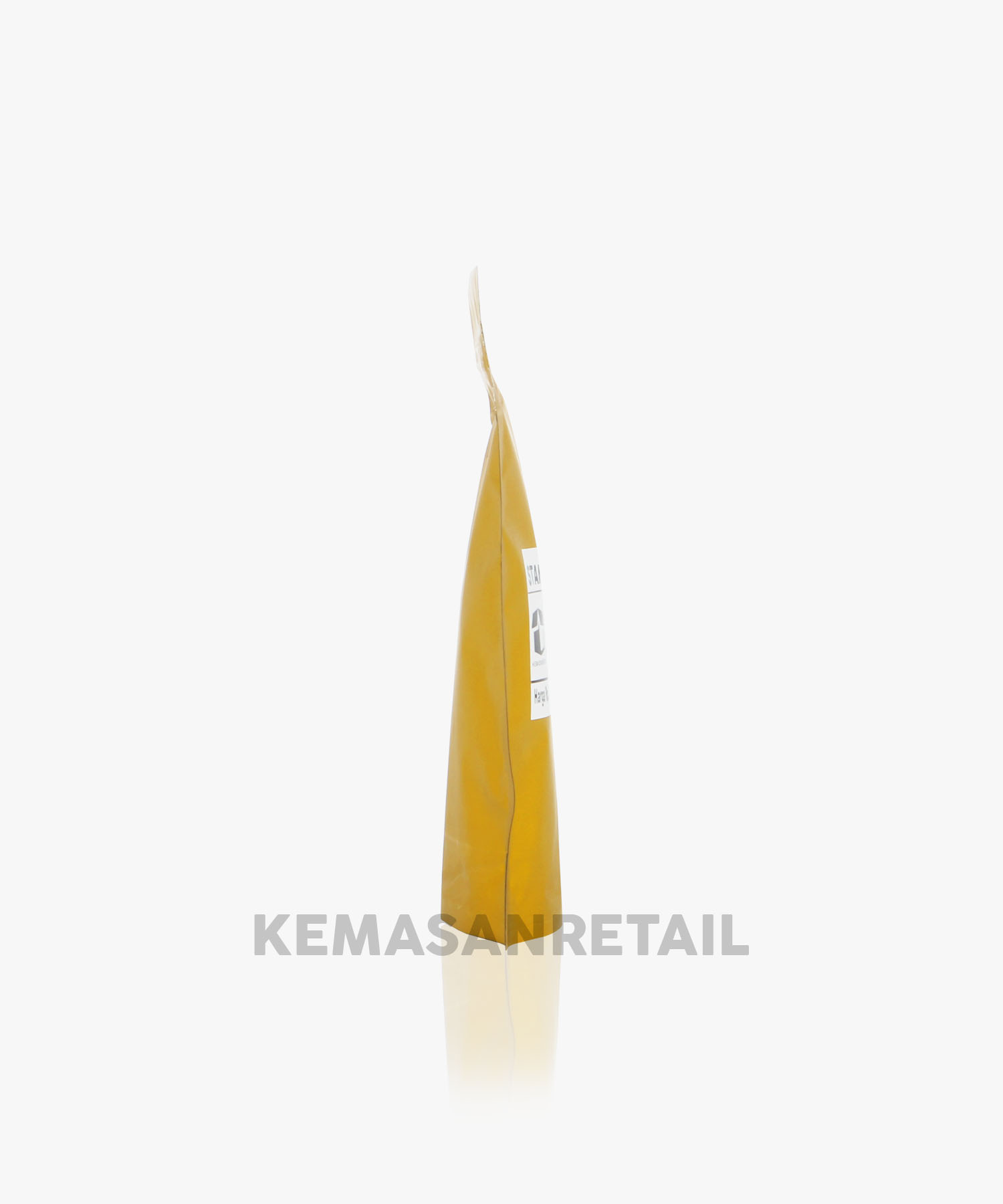 Kemasan Standing Pouch Zipper Gold Doff 10x16 150g - Image 3