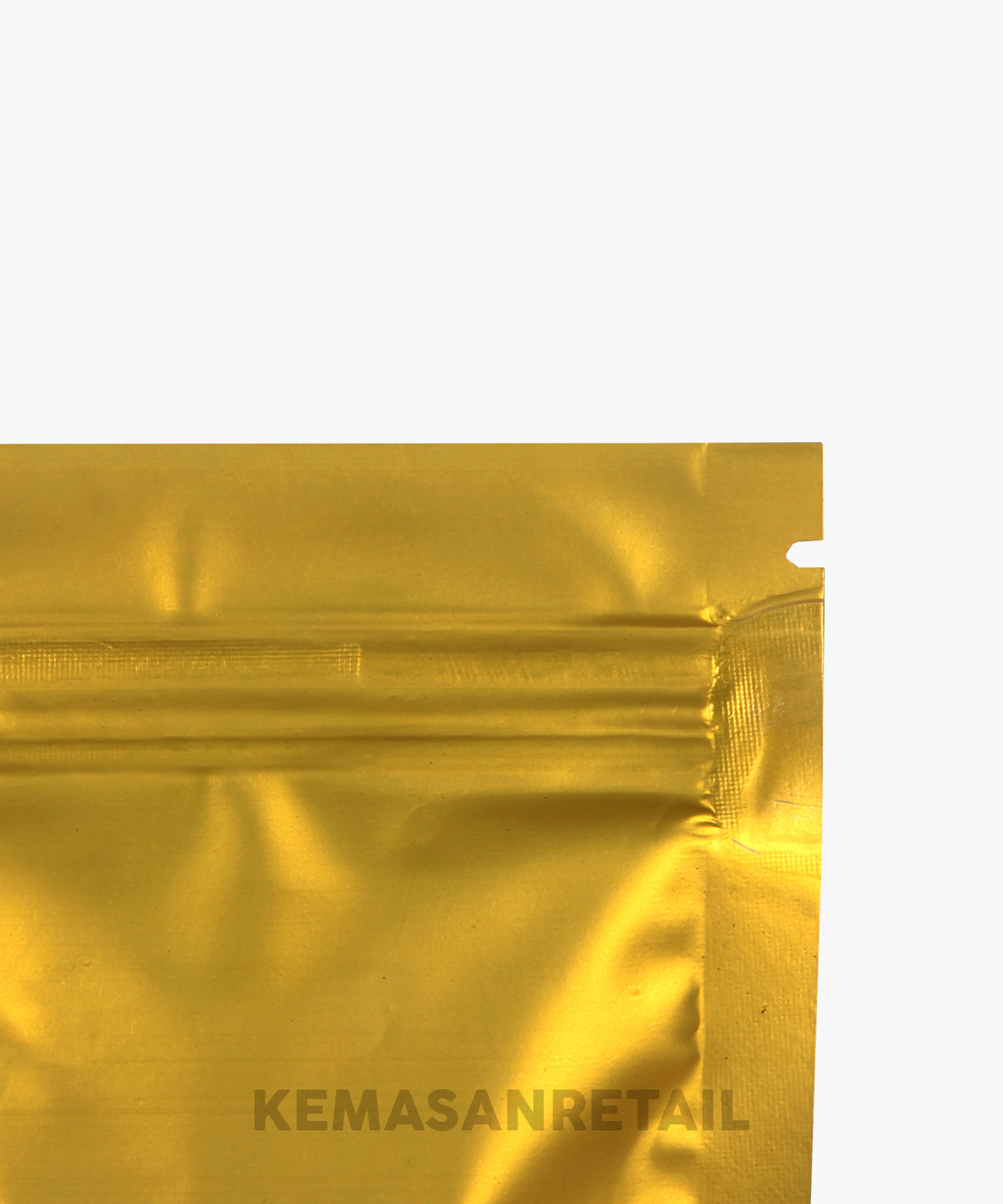 Kemasan Standing Pouch Zipper Gold Doff 10x16 150g - Image 5