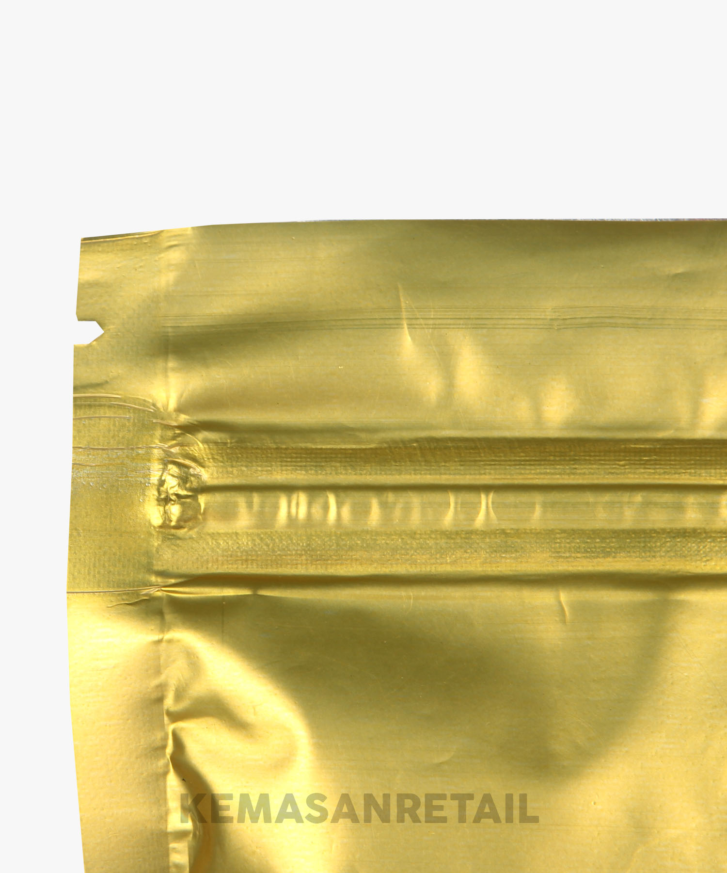 Kemasan Standing Pouch Zipper Gold Doff 14x23 500g - Image 5