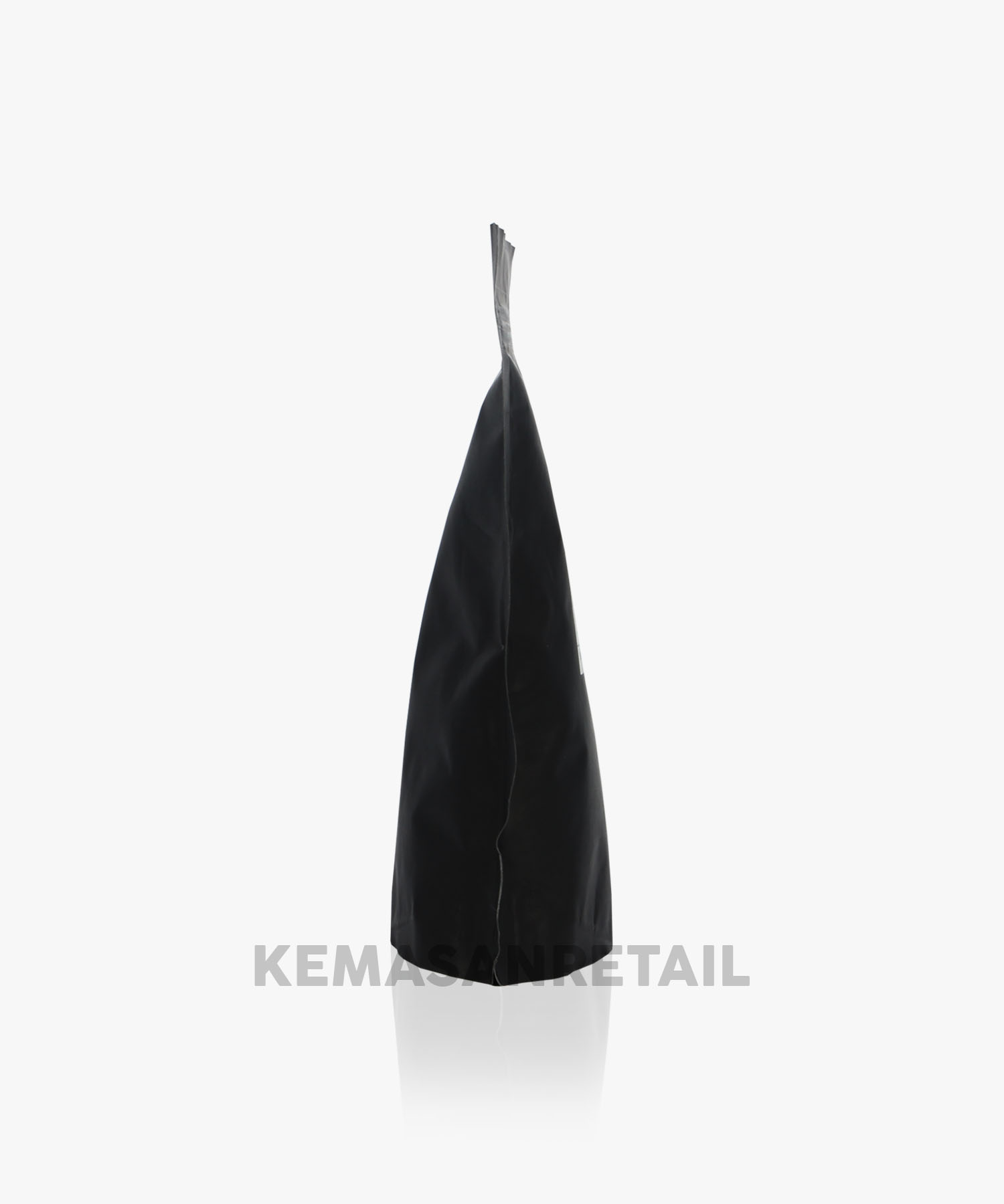 Kemasan Standing Pouch Aluminium Hitam Doff Zipper 14x23 500gr - Image 3