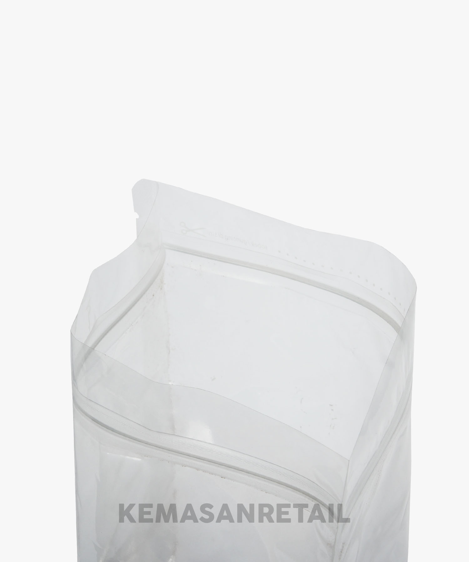 Kemasan Standing Pouch lightpack Bening Zipper 13x20 250gr - Image 4