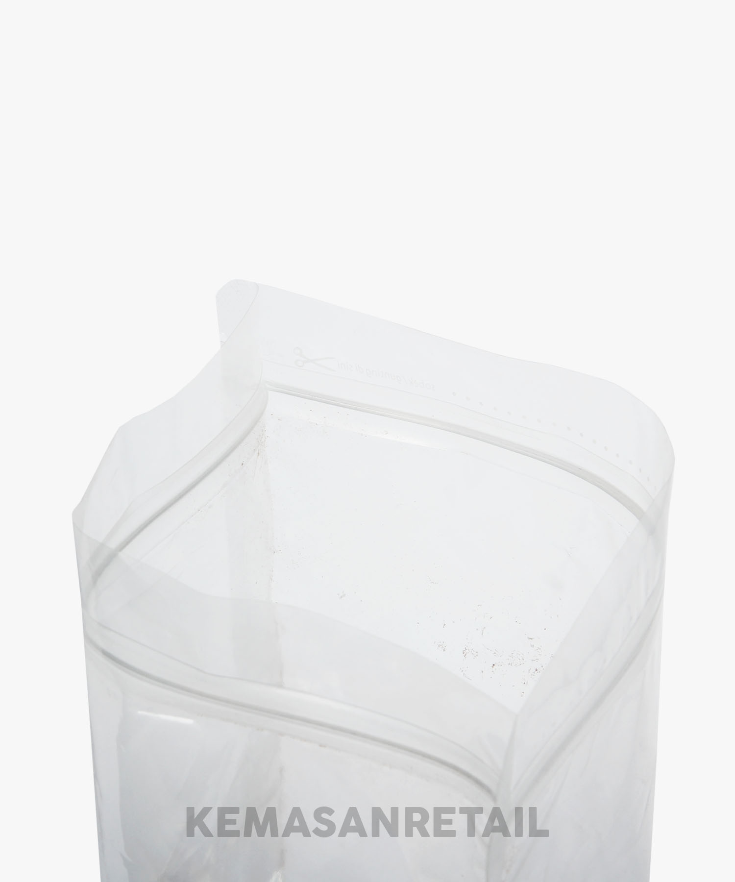 Kemasan Standing Pouch lightpack Bening Zipper 14x23 500gr - Image 4