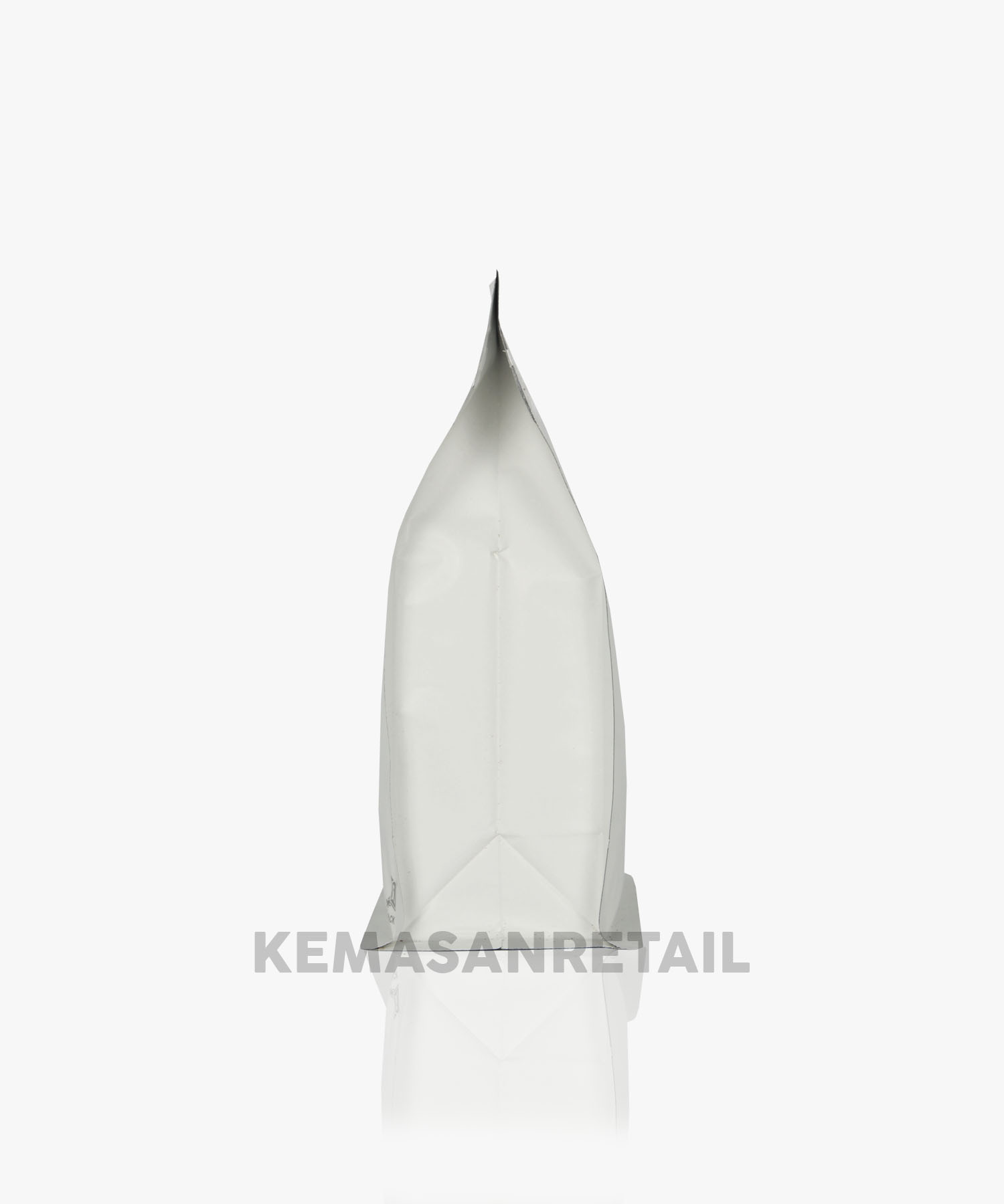 Kemasan Flat Bottom Zipper Alu Putih Doff 11.5x18 250gr Kopi +Valve - Image 3