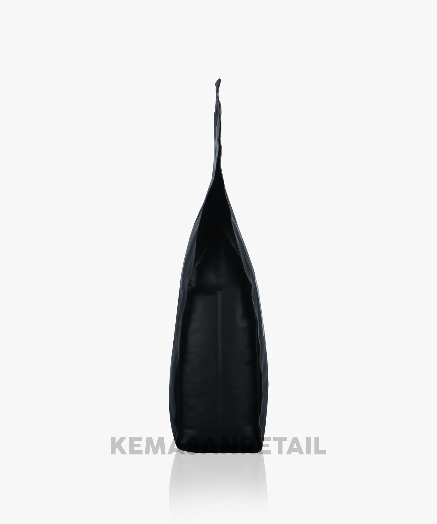 Kemasan Gusset Quadseal Aluminium Hitam Doff 11x32 500g Kopi +Valve - Image 3