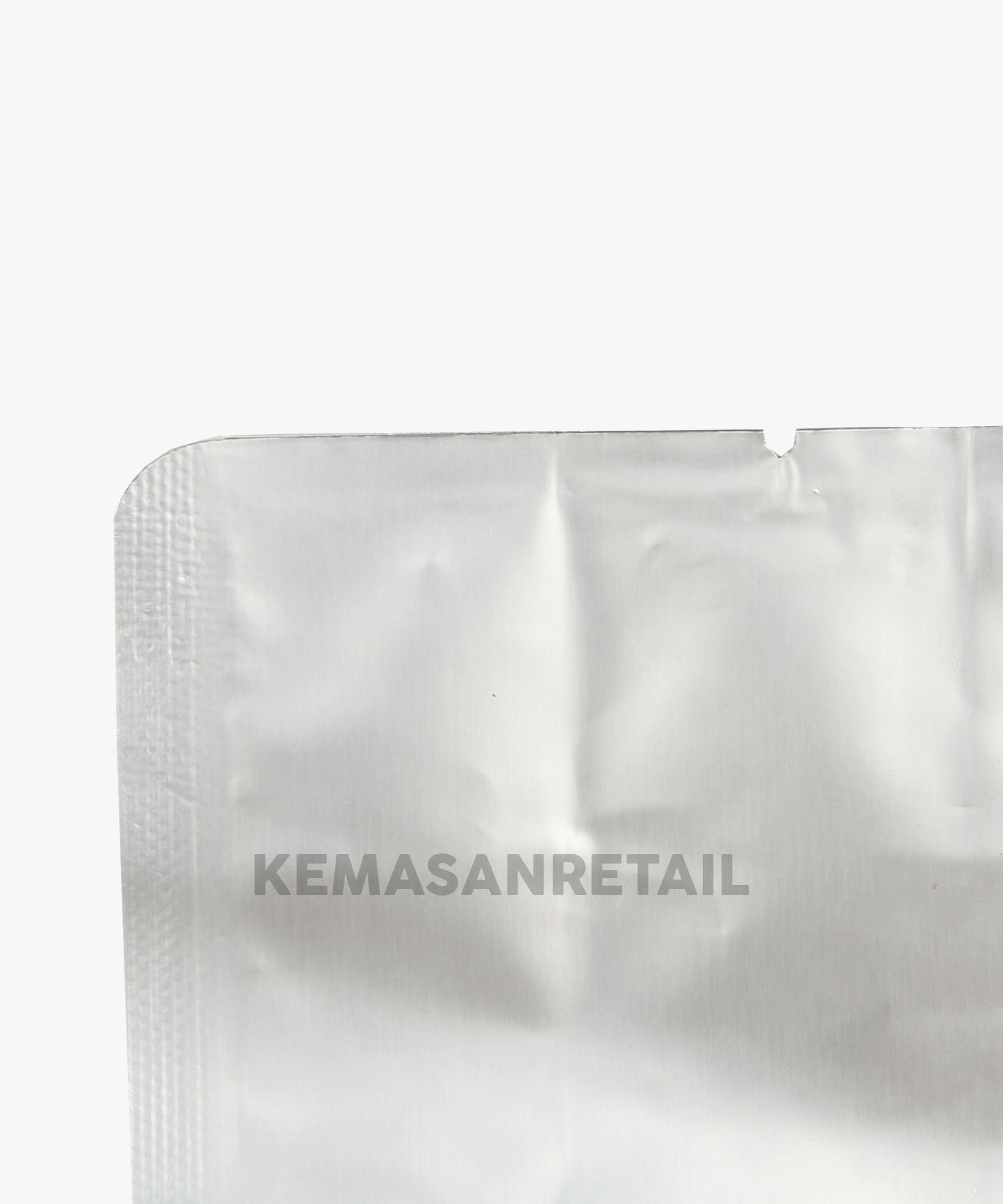 Kemasan Gusset Quadseal Aluminium Silver Doff 8.5x21 100g Kopi +Valve - Image 4