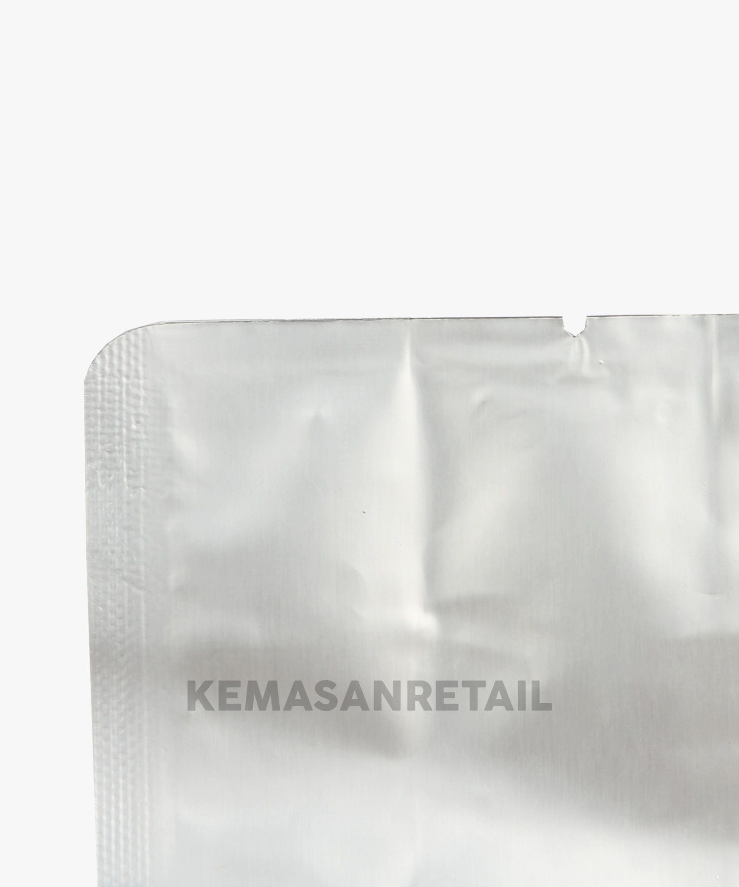 Kemasan Gusset Quadseal Aluminium Silver Doff 9.5x26 250g Kopi +Valve - Image 4