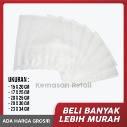 Kemasan Kantong Plastik Frozen Vacuum Nylon Embossed 20x30