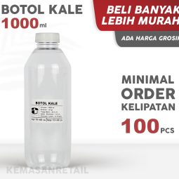 Botol Kale 1000ml 63 gr + Tutup Putih