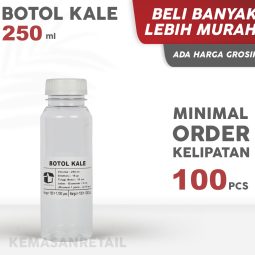 Botol Kale 250ml 18gr + Tutup Putih