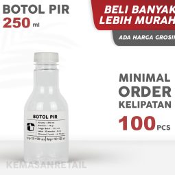 Botol Pir 250ml 16 gr + Tutup Putih