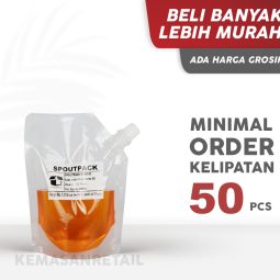 Kemasan Standing Pouch Cairan Spoutpack Bubble 12x16 250ml
