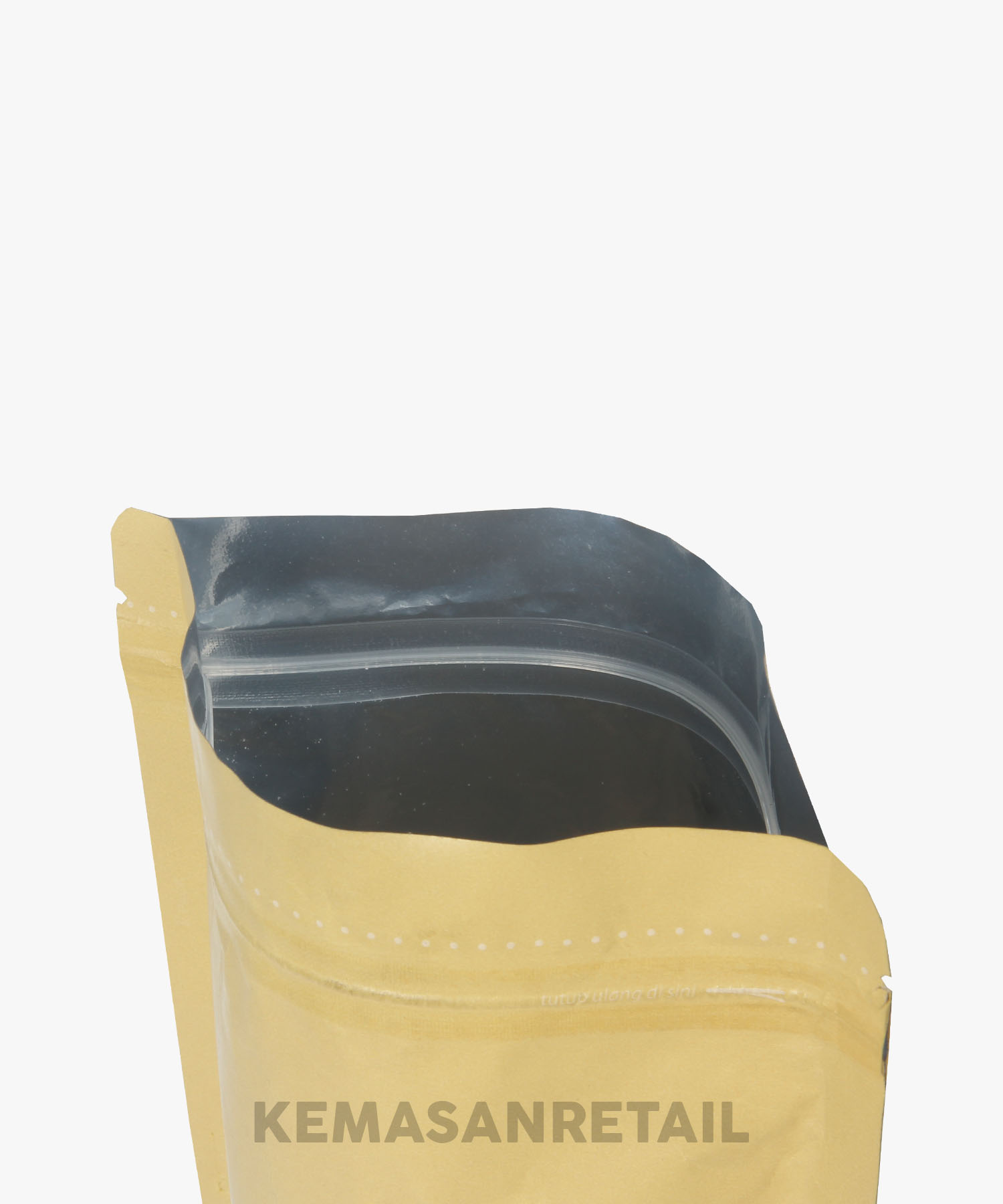 Kemasan Standing Pouch Ecopack Lithopaper Zipper 13x20 150gr Kopi +Valve - Image 4