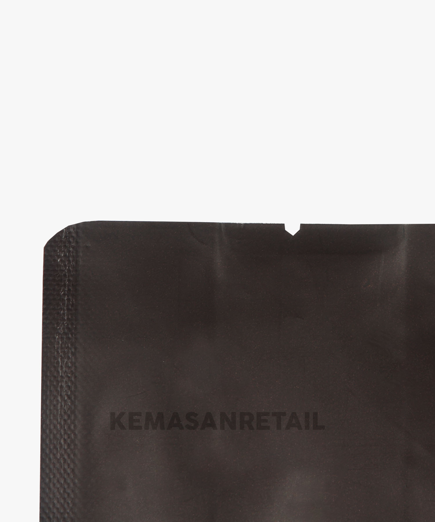 Kemasan Gusset Quadseal Aluminium Coklat Doff 9.5x26 250g - Image 4