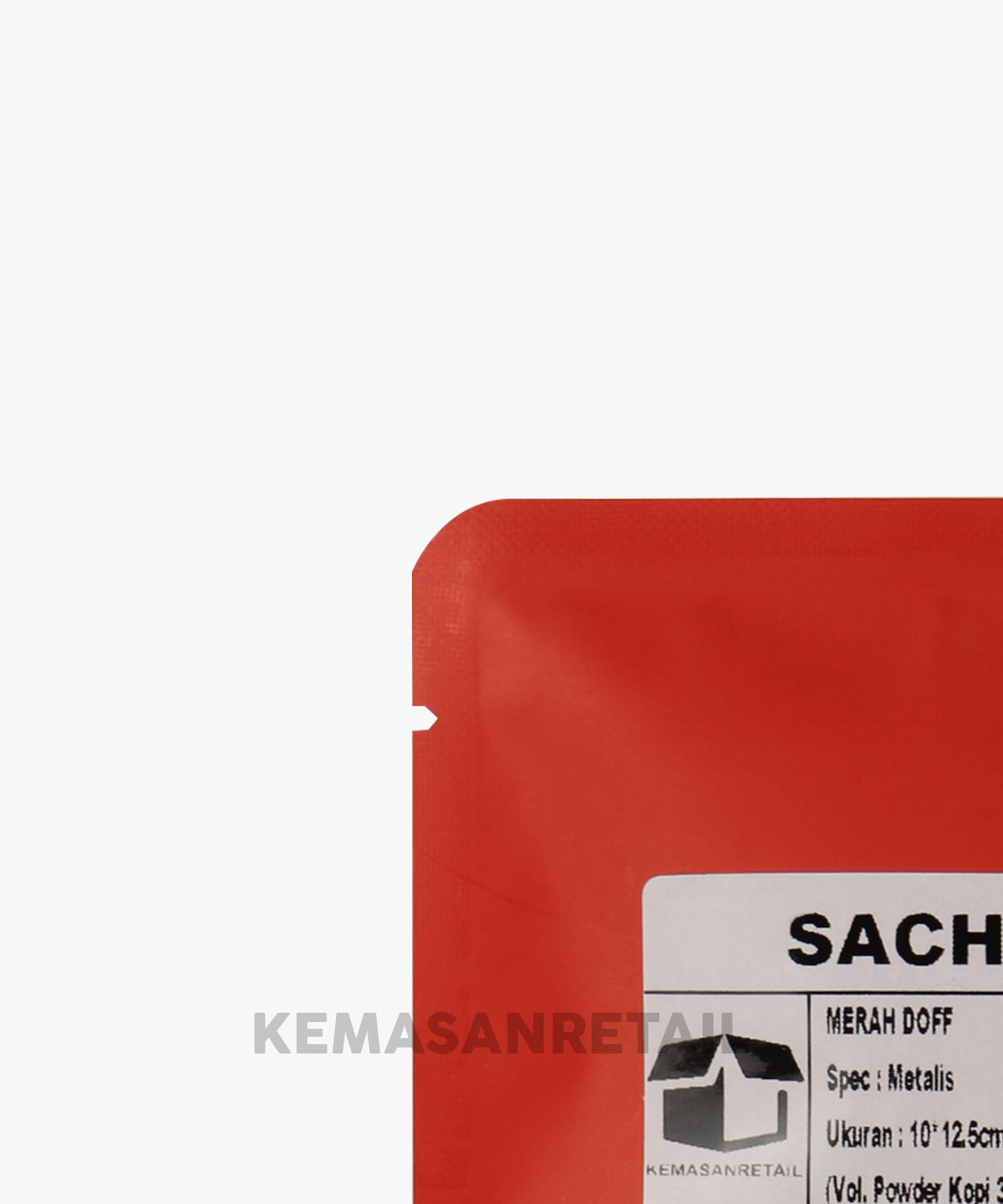 Kemasan Kantong Sachet Aluminium Foil Merah 10x12 - Image 4