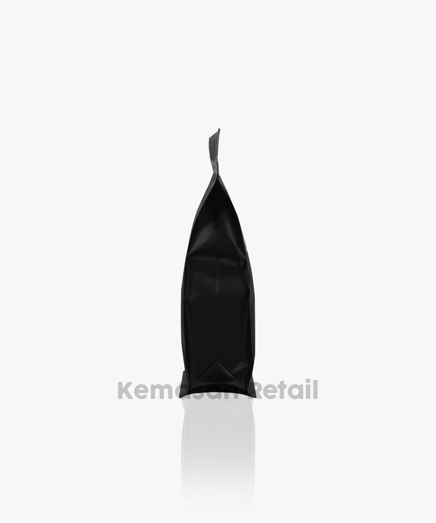 Kemasan Flat Bottom Hitam Doff Zipper Pouch 12x18cm 750gr Import - Image 3