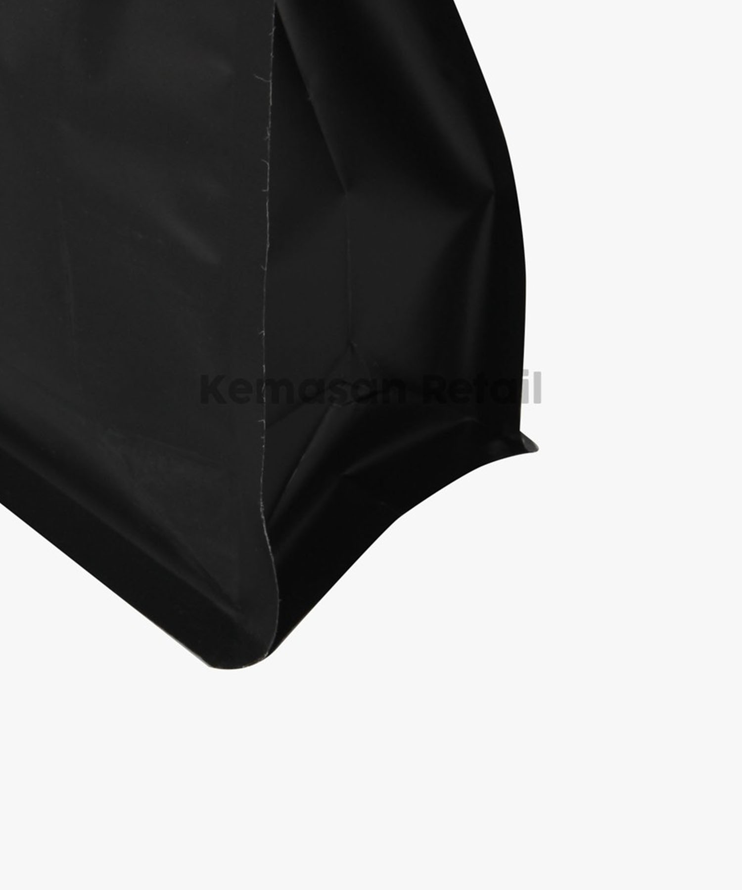 Kemasan Flat Bottom Hitam Doff Zipper Pouch 12x18cm 750gr Import - Image 5