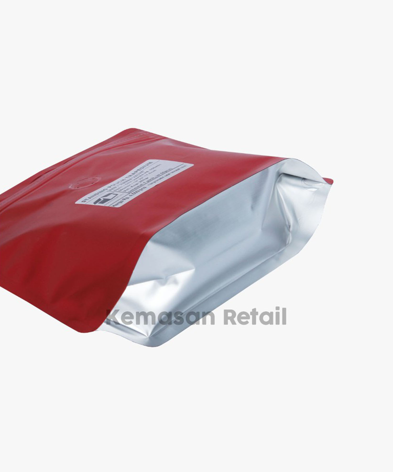 Kemasan STP Trapesium Import Zipper Merah Glossy 22x17.5 +Valve - Image 5