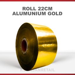 Roll Alumunium Gold 22cm x 1000m 40micron
